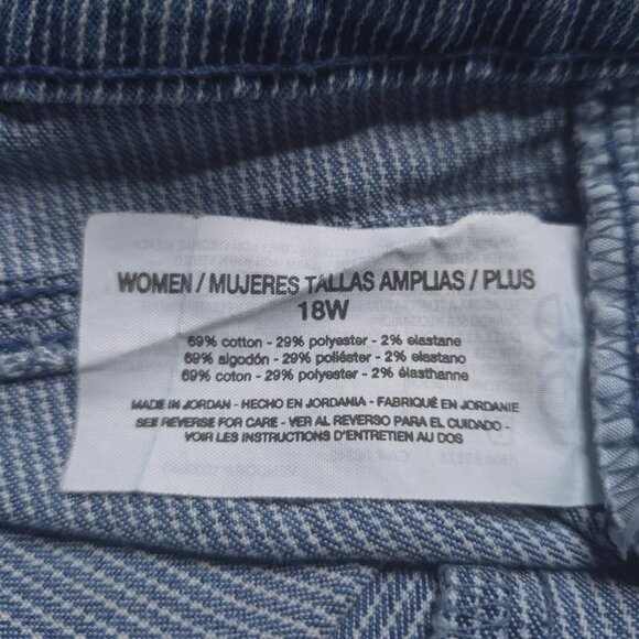 Gloria Vanderbilt Womens Bermuda Denim Shorts 18W All-Around Slimming Effect - Picture 7 of 7